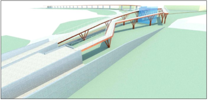 L'ACCIAIO DELLA CIMOLAI DI PORCIA ARRIVA A LUSSEMBURGO: IN CANTIERE UNA PASSERELLA CICLOPEDONALE SOPRAELEVATA